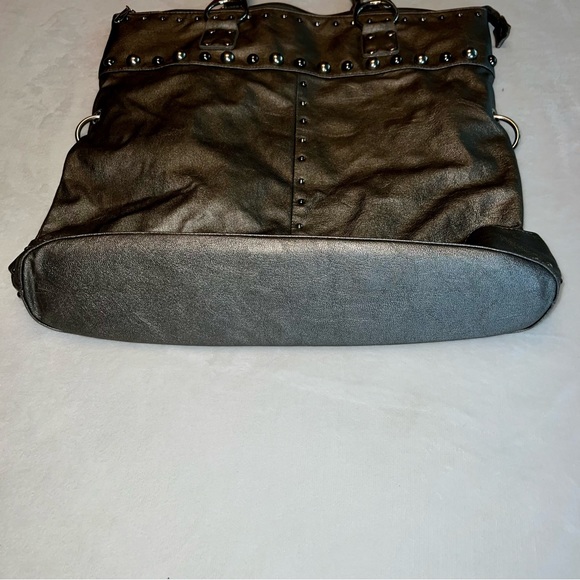 Gunmetal Industrial Style Studded Bag - Picture 3 of 12